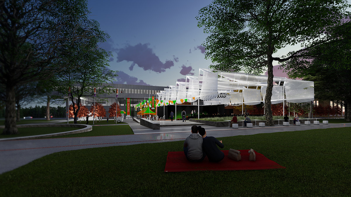 The Judith Enyeart Reynolds Arts Park is scheduled for completion in 2022.
